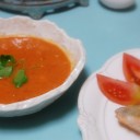 つぶつぶトマトのポタージュ　レシピ