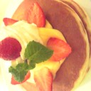 不二家でホットケーキ