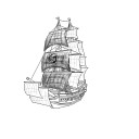 かいてみた　船