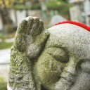 どこかの寺　　funny stone