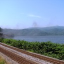 SL湖畔を往く