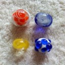 トンボ玉　ソーダガラス