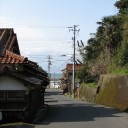漁港への道