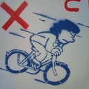 自転車スピード出しすぎキケン君