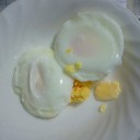 目玉焼きを電子レンジで作ってみた。
