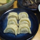 朝掘りタケノコと手作り餃子