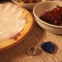 鴨肉をライスペーパーで♪ ほうとう♪ デザートはロイズの生チョコです☆