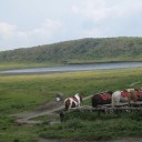 旅行4日目　阿蘇山を東側と西側から
