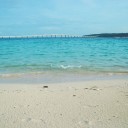 この橋を渡る　　bridge on the sea