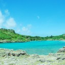 蒼い背景　　over blue