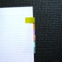 ツイストリング・ノートやシステム手帳のインデックスには、マスキングテープが便利。
