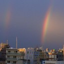 虹は死者の魂が天に昇る道
