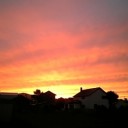 夕焼け～。