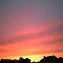 夕焼け～。