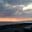 望まれた夕日