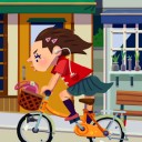晴れた日はママチャリで