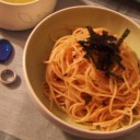 ☆§☆§☆　明太子パスタにかぼちゃのスープ・・ぽかぽかほっこりカノジョごはん♪　☆§☆§☆