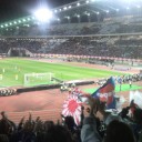サッカー観戦。