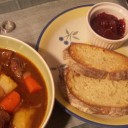 фФ◇＊　シンプル嬉しい朝食は♪　ビーフシチューにトーストです♪　＊◇Фф