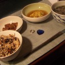 фФ＊◇♪◇　炊き込みご飯にかに玉に♪ ごぼうたっぷりわかめスープに濡れおかき♪　◇♪◇＊Фф