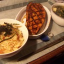◇○◇○◇♪地鶏の釜飯♪小松菜のスープ♪米茄子の味噌田楽♪◇○◇○◇