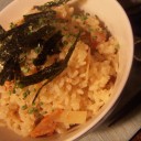◇○◇○◇♪地鶏の釜飯♪小松菜のスープ♪米茄子の味噌田楽♪◇○◇○◇