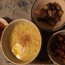 ＄＊☆＊☆＊＄　うずら豆の煮物とかぼちゃに豚肉と筍の炭火焼に塩ラーメン　＄＊☆＊☆＊＄