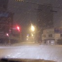 吹雪の帰り道