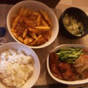 ¤﹏¤  　むしゃむしゃ中華定食♪麻婆たけのこ春雨・卵スープにしっとり鴨肉・焼きビーフン♪ 　 ¤﹏¤