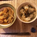§§ ♡♥　♡♥　♡♥ §§　お茶漬けにシンプル煮物ofごぼうとじゃがいも☆　§§ ♥♡　♥♡　♥♡ §§