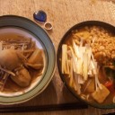 ◆◇ ♫♫ ◇◆　おじゃがとごぼうの煮物にわかめたっぷりカレーうどん！！ ◆◇ ♫♫ ◇◆