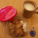 (＠ܫ＠)　　キャンパスご飯！まだカレー☆☆☆そしてコーンスープ♪　 　　(＠ܫ＠)