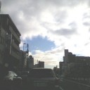 雲を突き抜けて