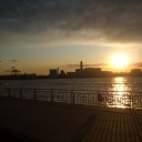 和賀とあさみと夕日