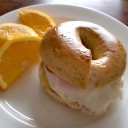 グラハム粉ベーグル