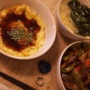 ☆§☆Фф☆§☆ ♪かに玉、春雨スープにお野菜麻婆そうめん♪ ☆§☆Фф☆§☆
