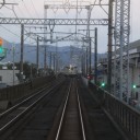 薄暮の湖西線