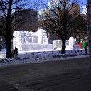 さっぽろ雪まつり 前日 銀騎士