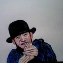 自分の足裏のツボあたりを押さえて