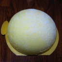 ドームのようなチーズケーキ
