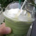 緑と抹茶クリームフラペチーノ