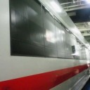 列車毎、フェリーに突入