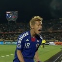 日本先制！！本田のフリーキック！！！！！