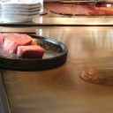 海を眺めながら、肉食ー♪