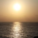 斜陽の海