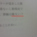 なにかと思った。