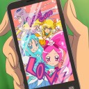 プリキュアの身体にタッチする直感操作