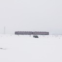雪の築堤
