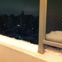 季節変わりの雪