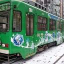 雪ミク電車・・・